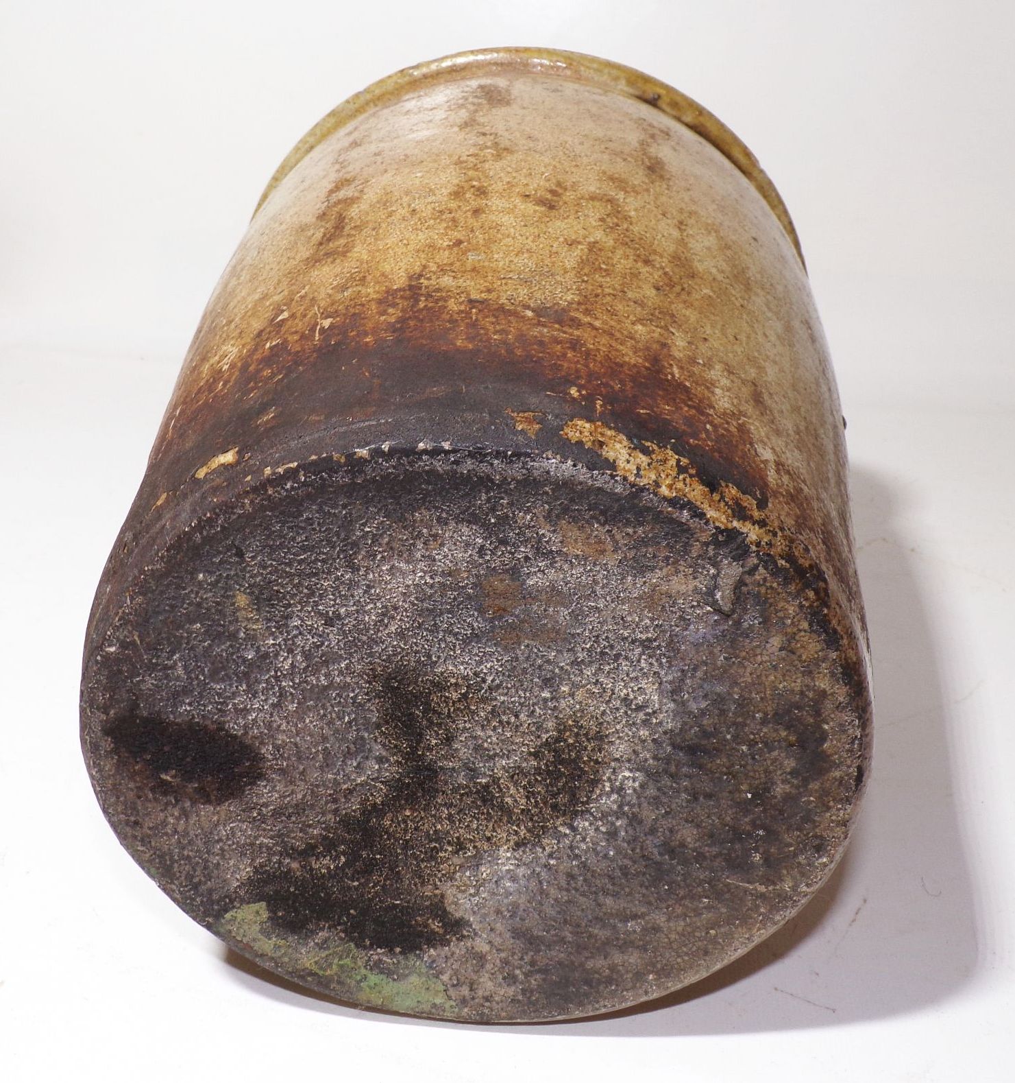 Alter Topf Steingut Einlegetopf Keramik Pflanzgefäß Behälter Gartendeko 