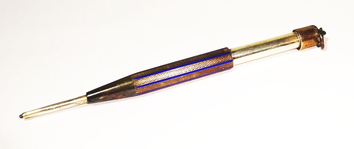 Silber Minen Bleistift emailliert Hirsch Reichenbach Schlesien 1930er 