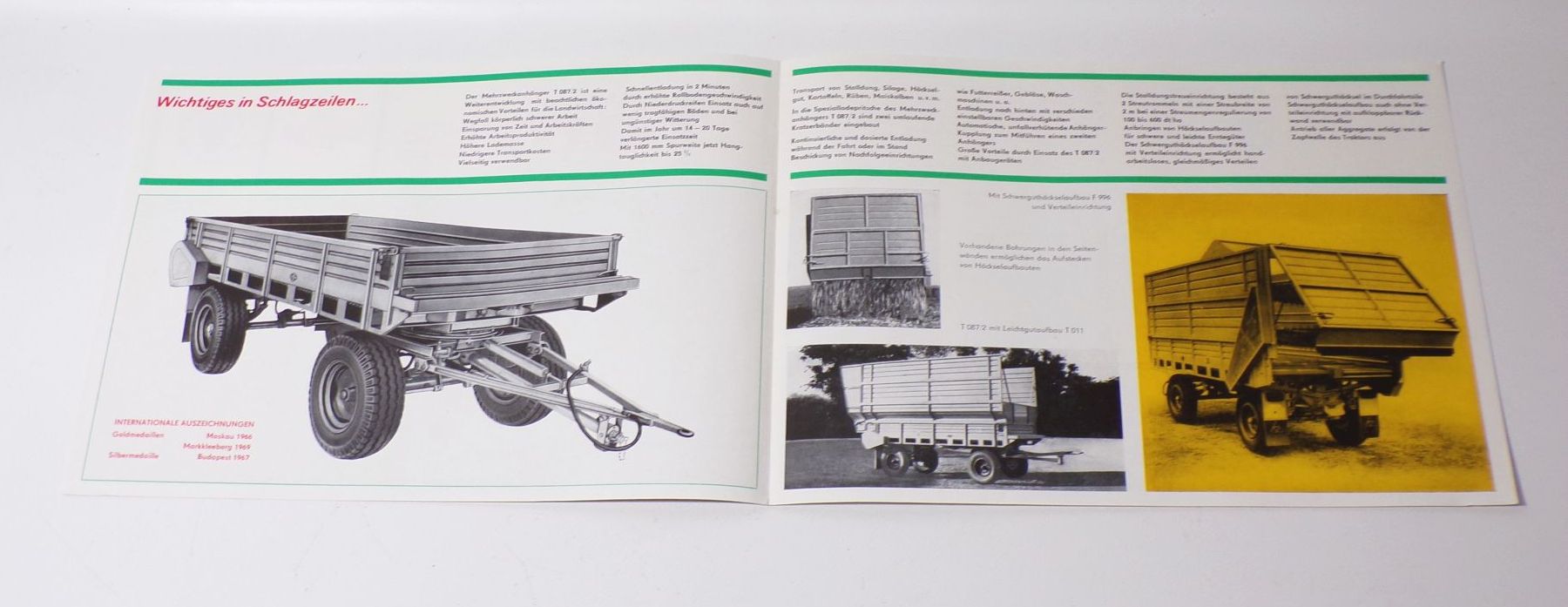 Fortschritt T087/2 Mehrzweckanhänger Landtechnik DDR 1970
