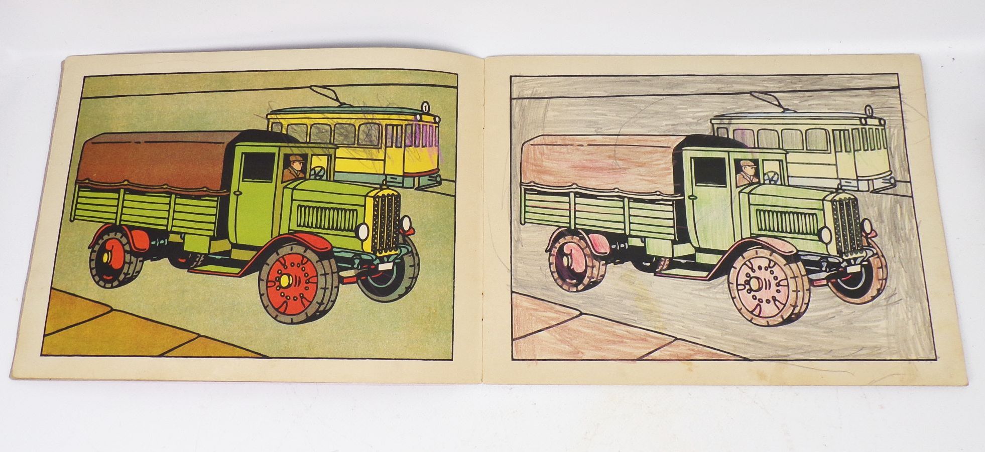 Spear Malbuch Mit Volldampf voraus 1930er 