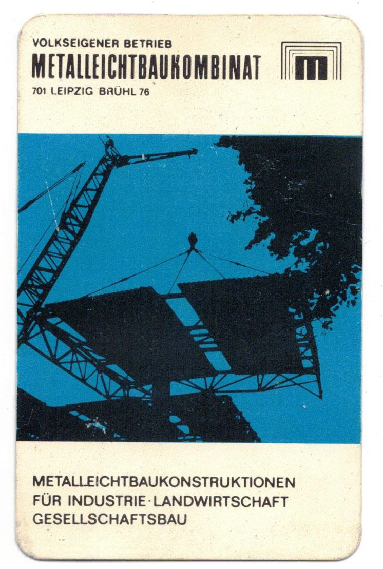 VEB Metalleichtbaukombinat DDR Taschenkalender Metall 1977