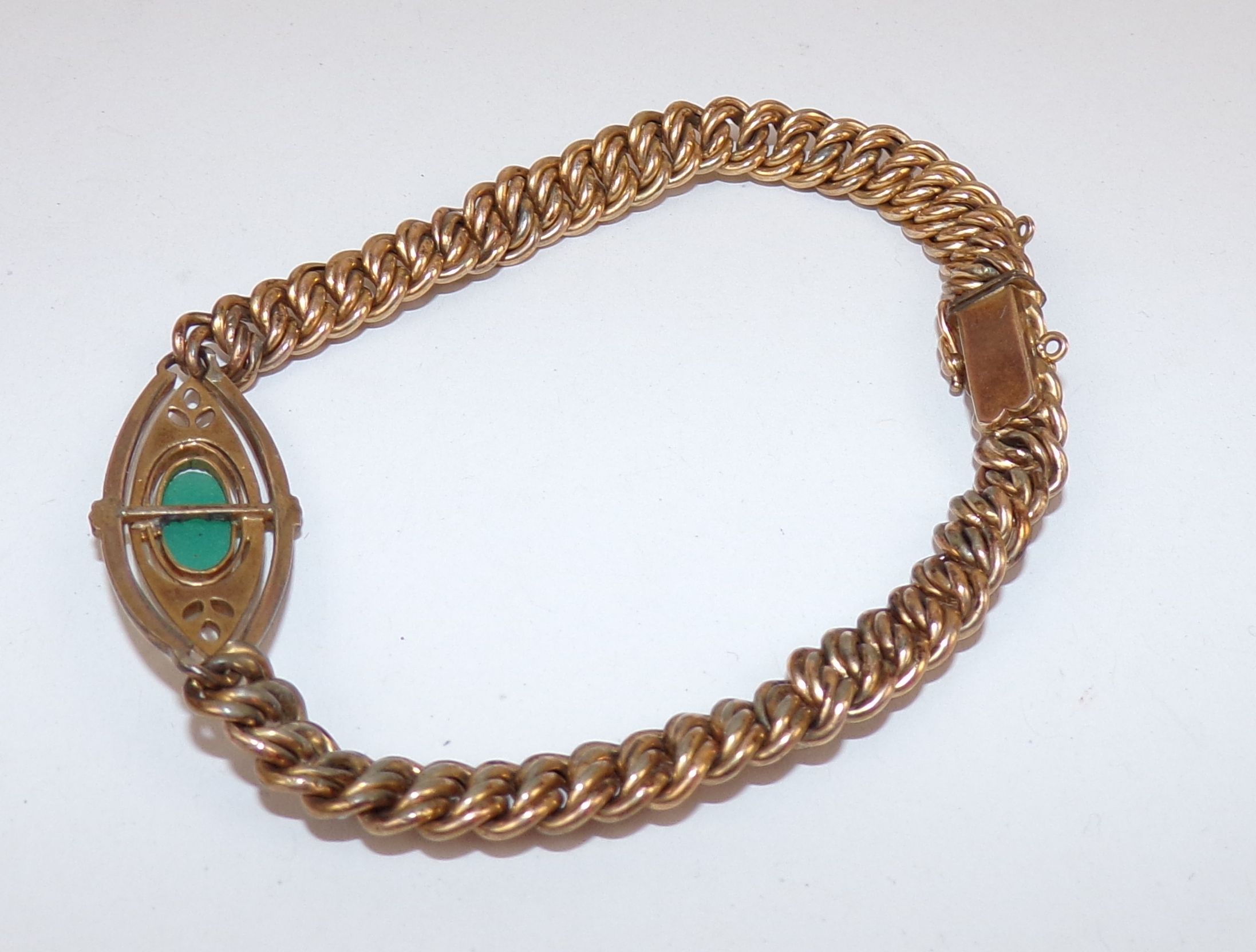 Art Deco Armband gold double Vintage 