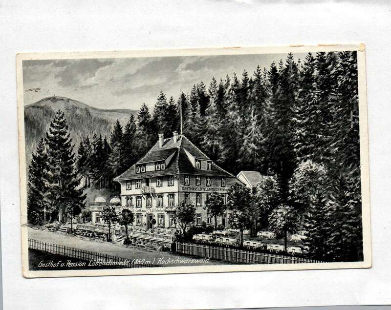 Ak Gasthof u. Pension Löffelschmiede (860m.) Hochschwarzwald 1937