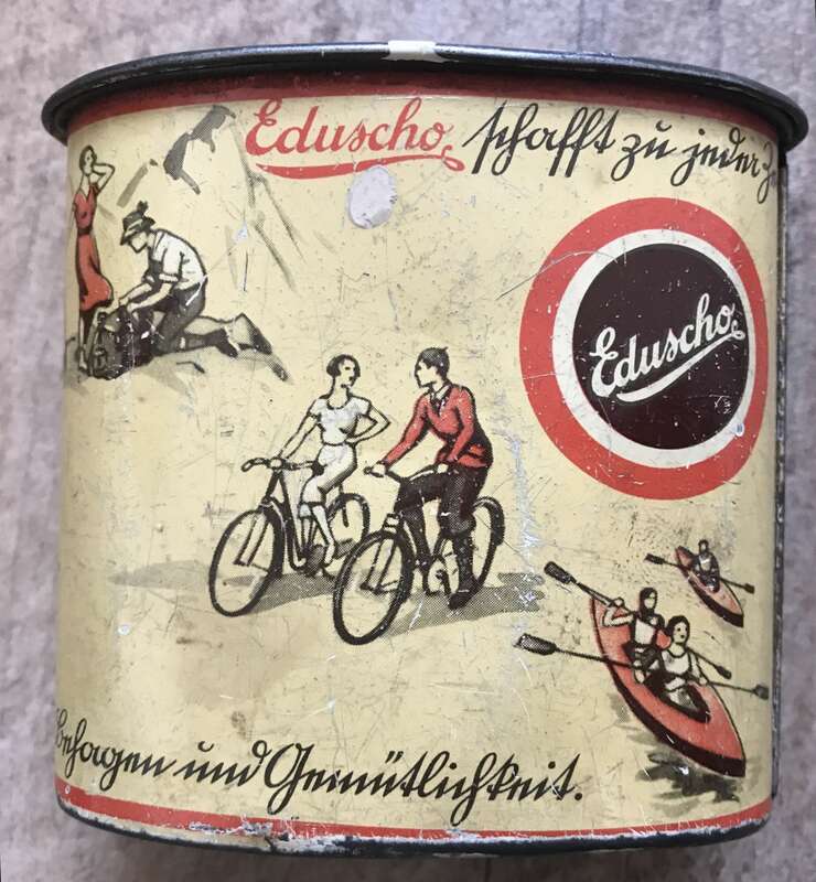 Alte Blechdose Eduscho Kaffeegrossrösterei Bremen Vintage Kaffeedose klein