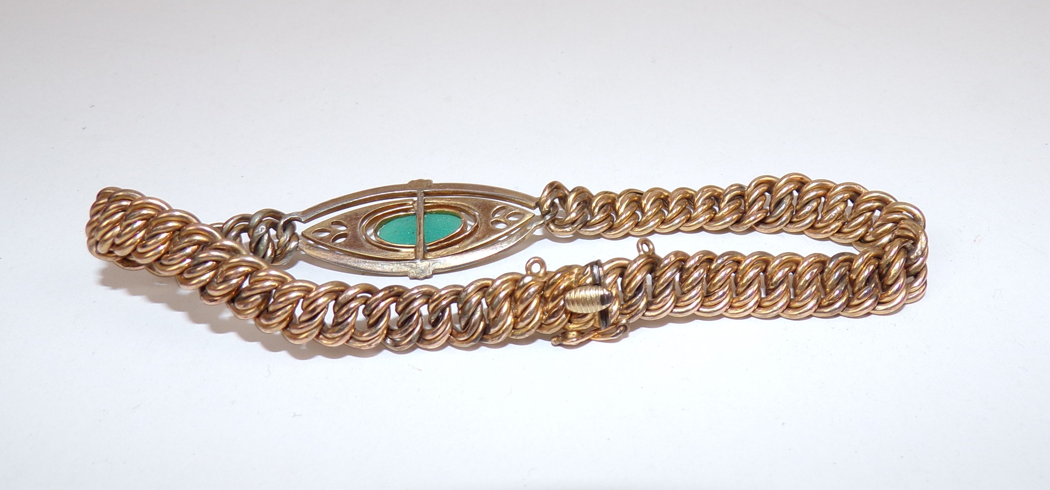 Art Deco Armband gold double Vintage 