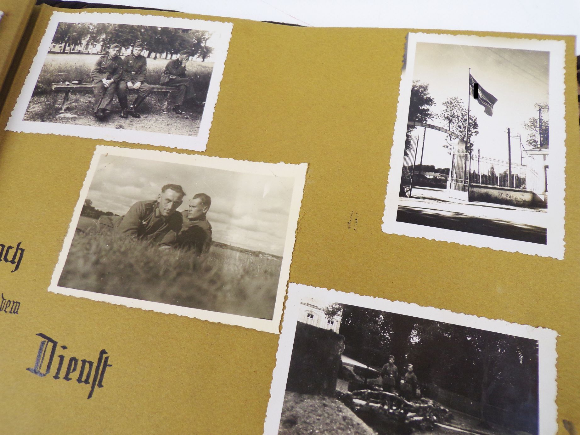 Fotoalbum 2 Wk Challans Atlantik Soldaten Frankreich