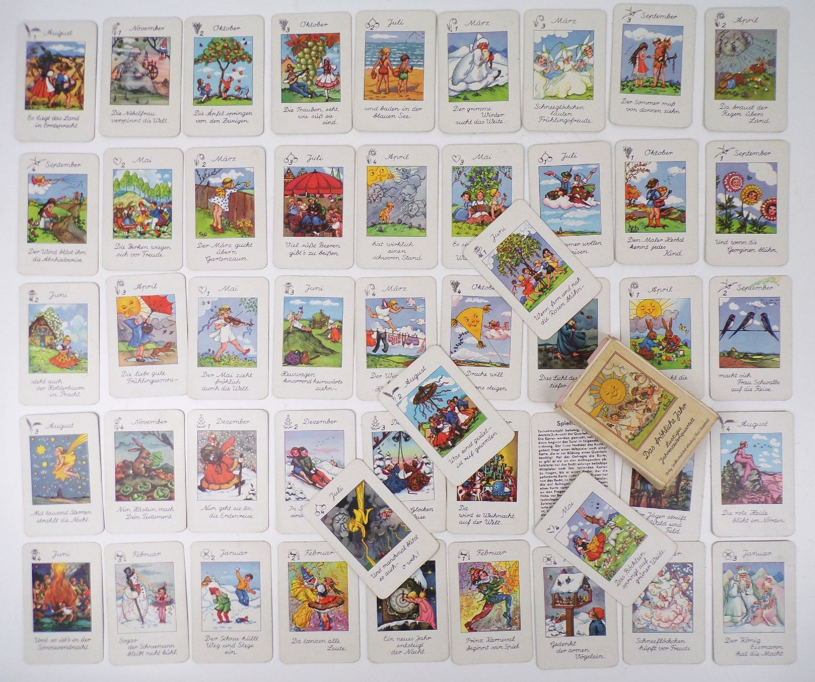 Das fröhliche Jahr Lustiges Jahreszeitenquartett Liesel Lauterborn 1950 er 