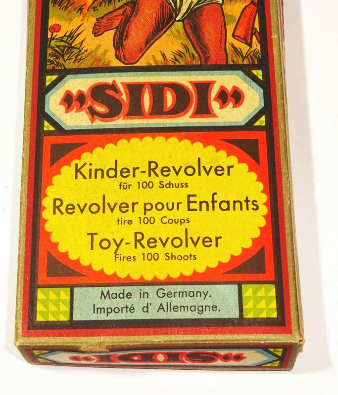 Sidi Zündblättchen Pistole Revolver Blechpistole OVP Kinder Spielzeug