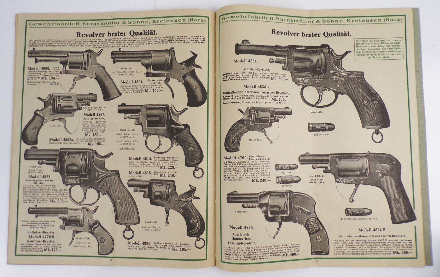 Alter Katalog Moderne Waffen Burgsmüller und Söhne Kreiensen Gewehre Pistolen Alter Katalog Moderne Waffen Burgsmüller und Söhne Kreiensen Gewehre Pistolen