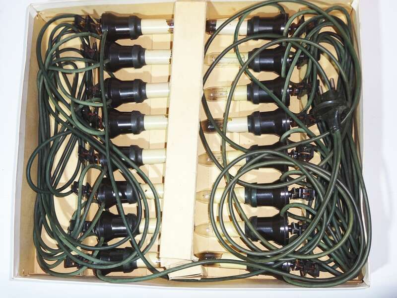 Aka Electric 16er Lichterkette Aussen Weihnachtsbeleuchtung vintage