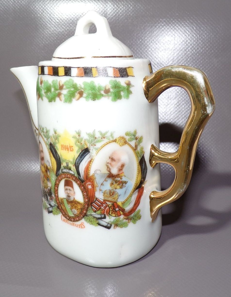 Patriotisches Porzellan Service Kaiser Wilhelm Kaiserreich Mokkaservice 1 Wk 