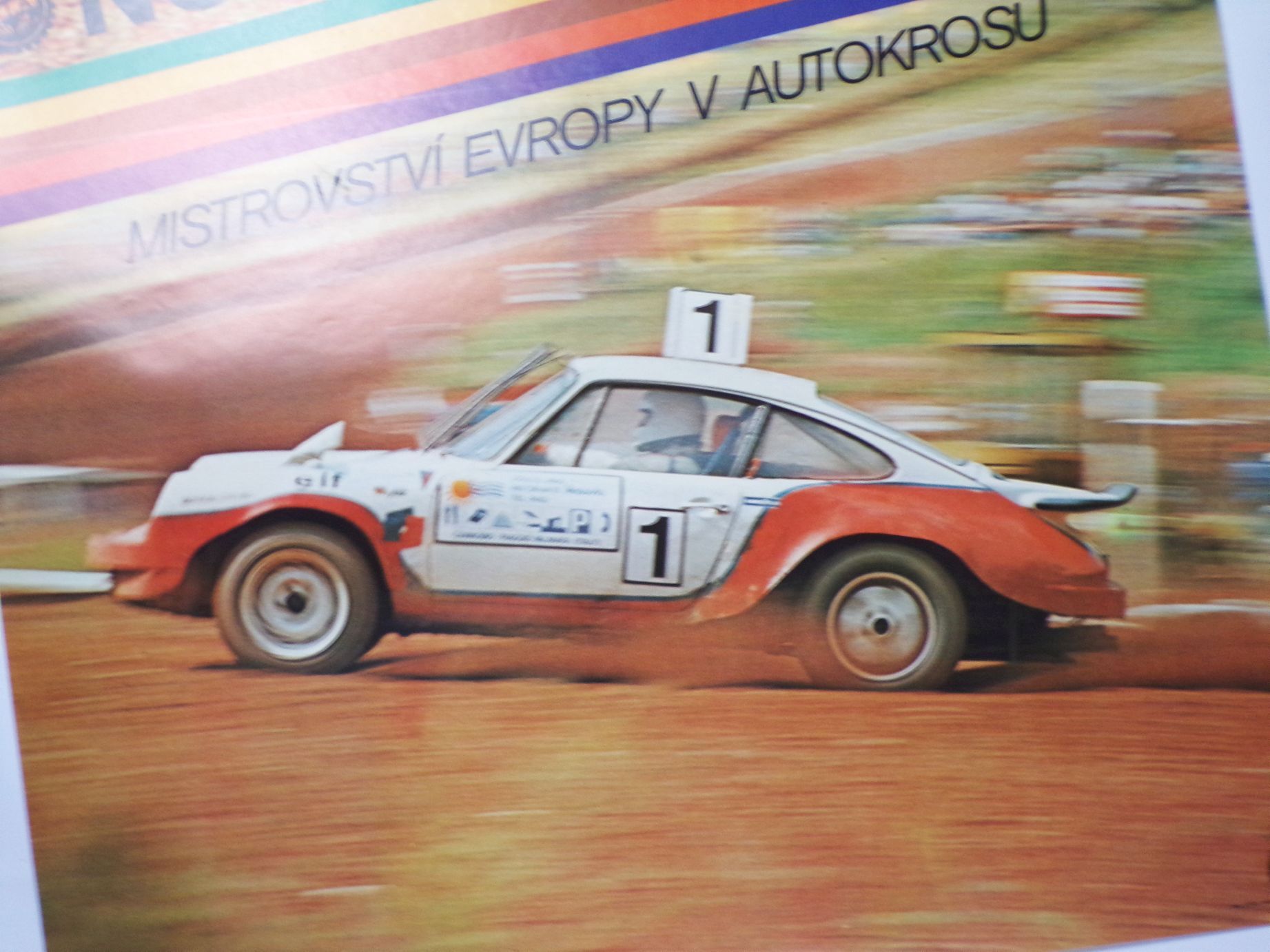 Altes Poster Nova Paka CSSR Motorsport Autocross