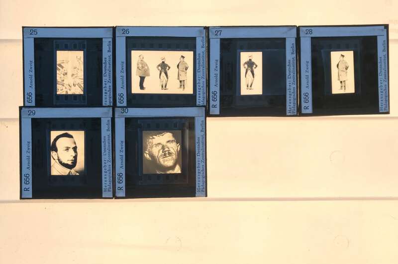 Dias alte Lehrmittel Sowjetunion Deutschland Glasdias