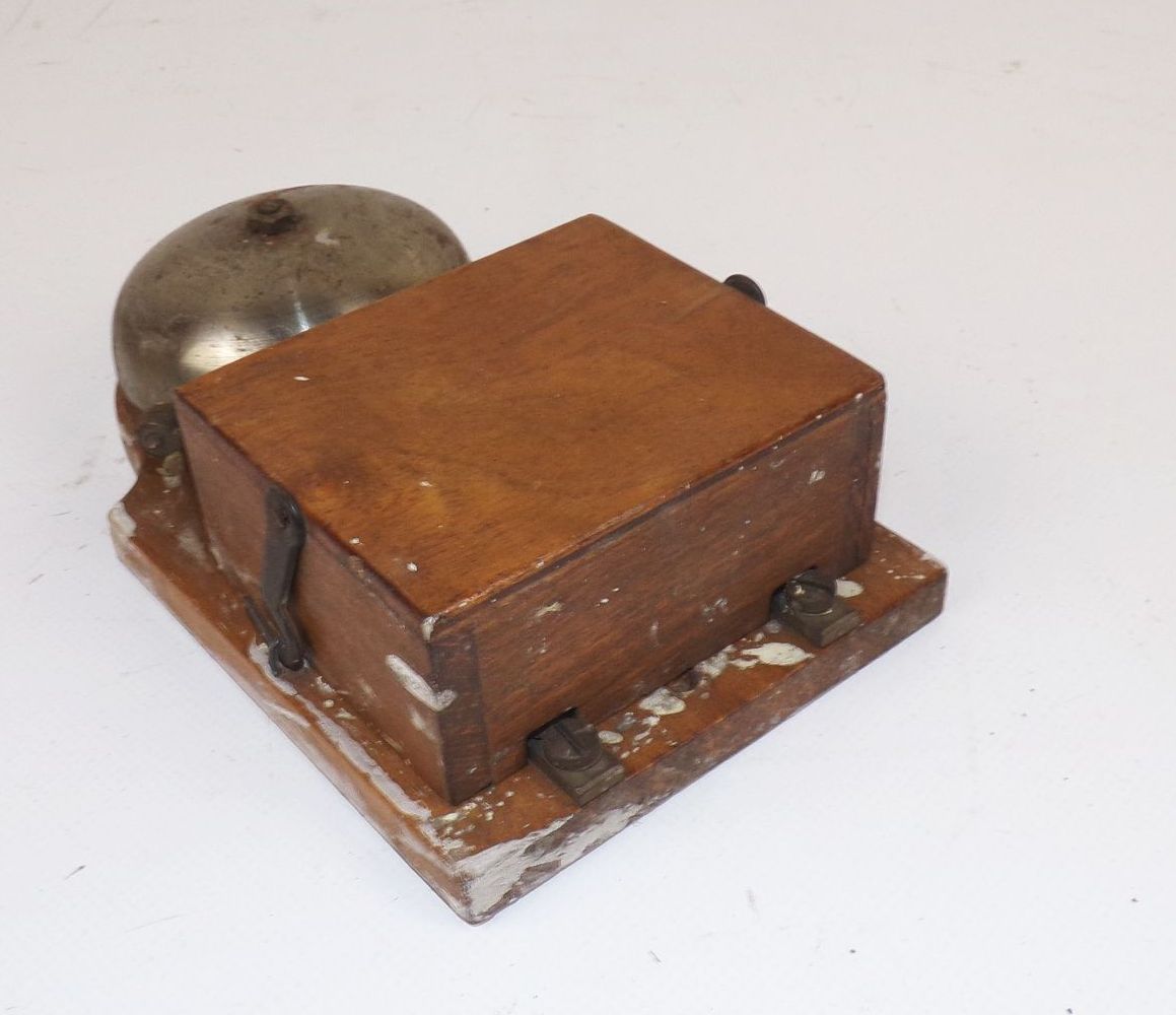 Alte Türklingel Holz Glocke Läute Schelle Vintage