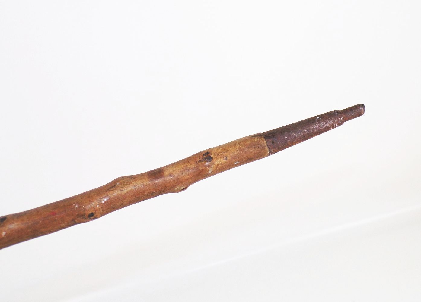 Alter Wanderstock mit Riesengebirge Stocknägeln old Spazierstock 