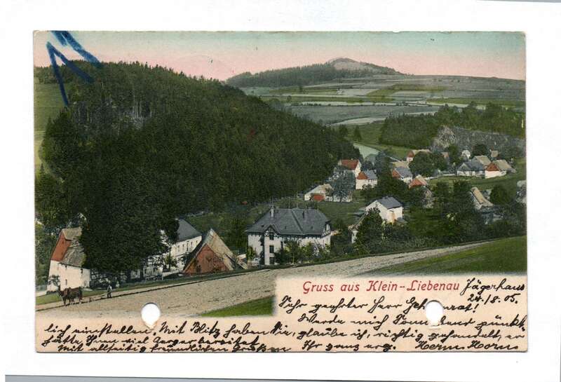 Ak Gruß aus Klein-Liebenau Jägerhaus 1905
