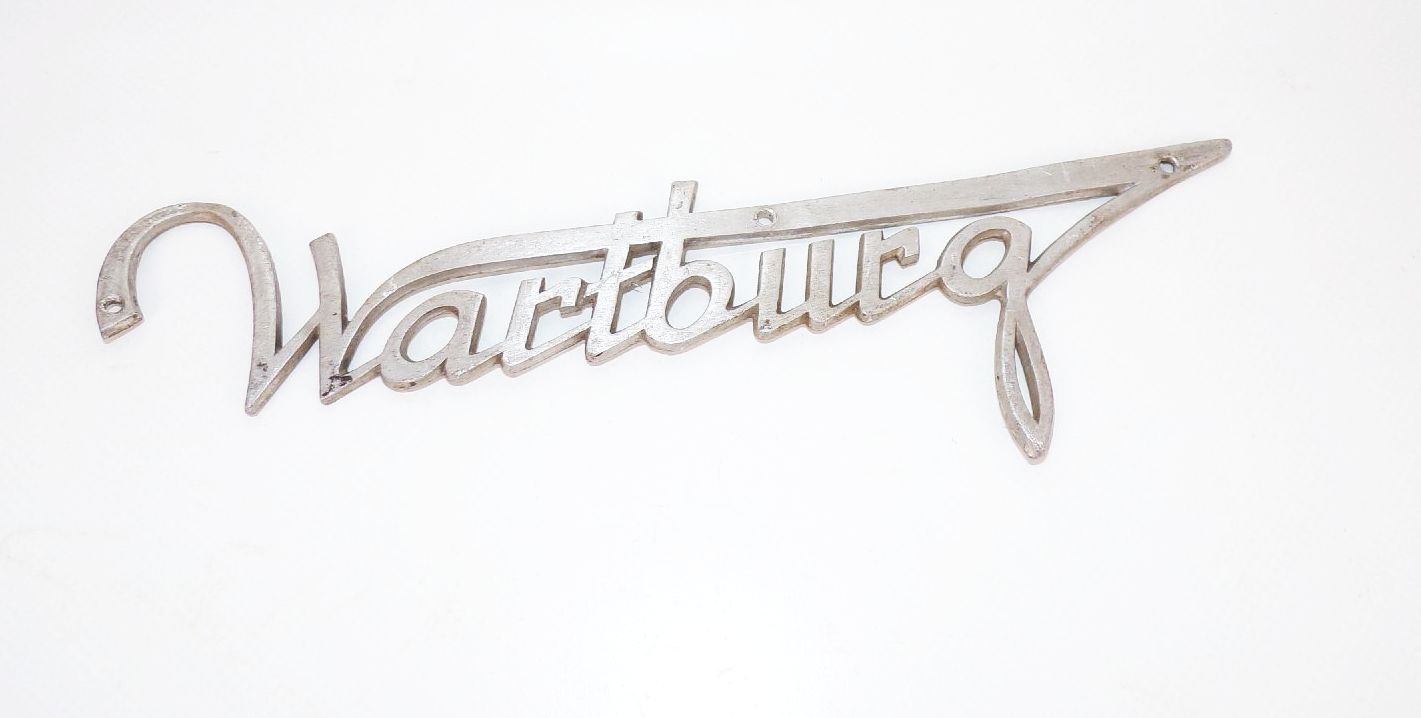 Alter Wartburg Schriftzug Emblem Auto Oldtimer 