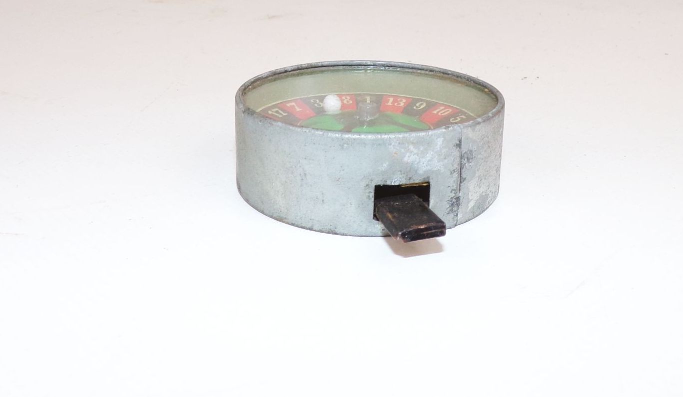 Altes Roulette Spiel Taschenspiel Fingerspiel Mini vintage