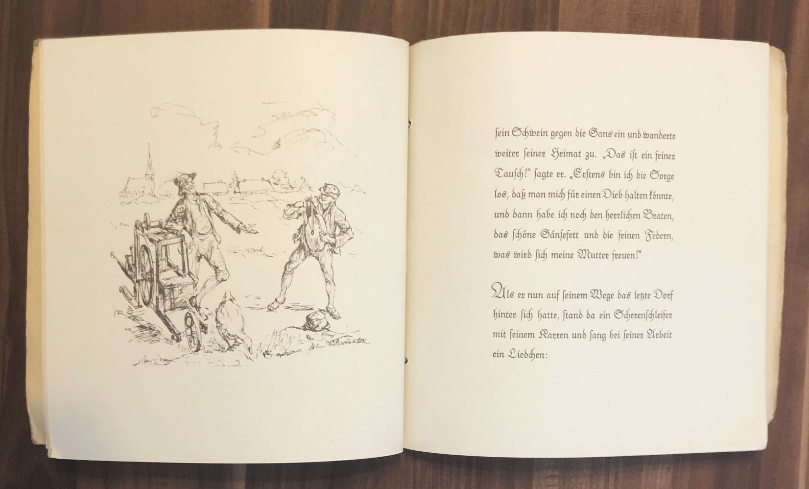 Hans im Glück altes Buch Märchen 1933 Geschichte Subdirektion Heyde