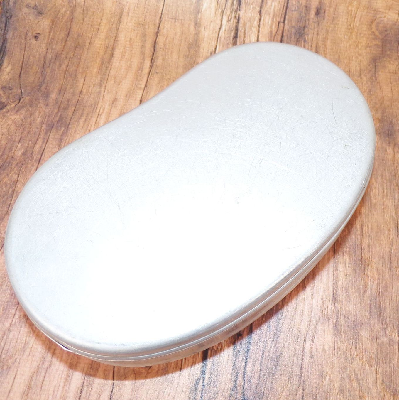 DDR Alu Brotdose Bemmbüchse Pausenbrot Dose Box Aluminium 