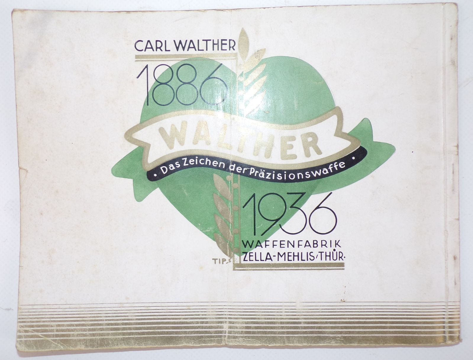 Waffen Katalog Walther Waffenfabrik Zella Mehlis 1936