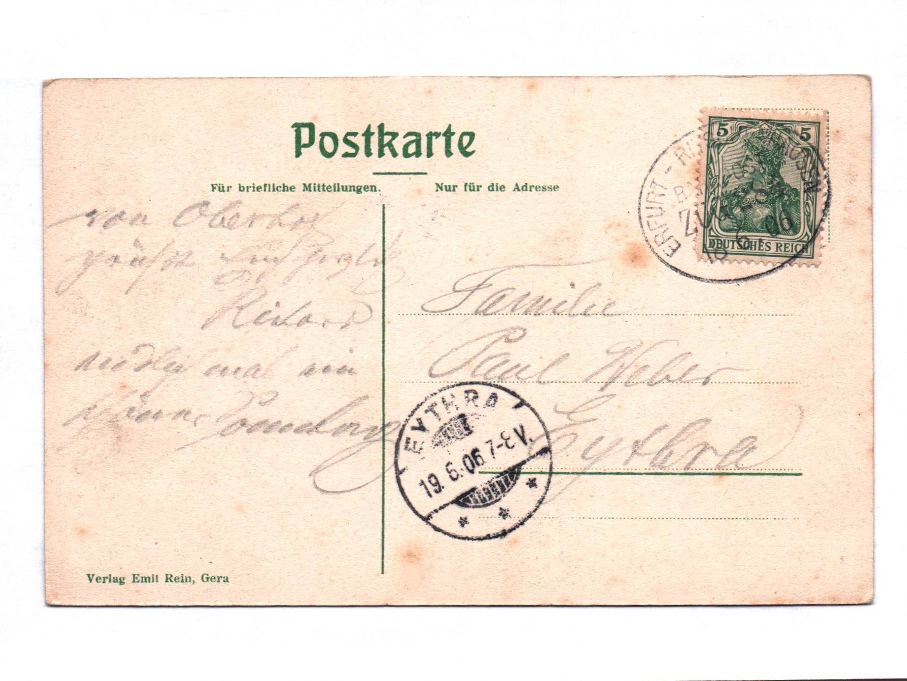 Ak Oberhof in Thüringen Dorfstrasse DR 1906 Ak Oberhof in Thüringen Dorfstrasse DR 1906