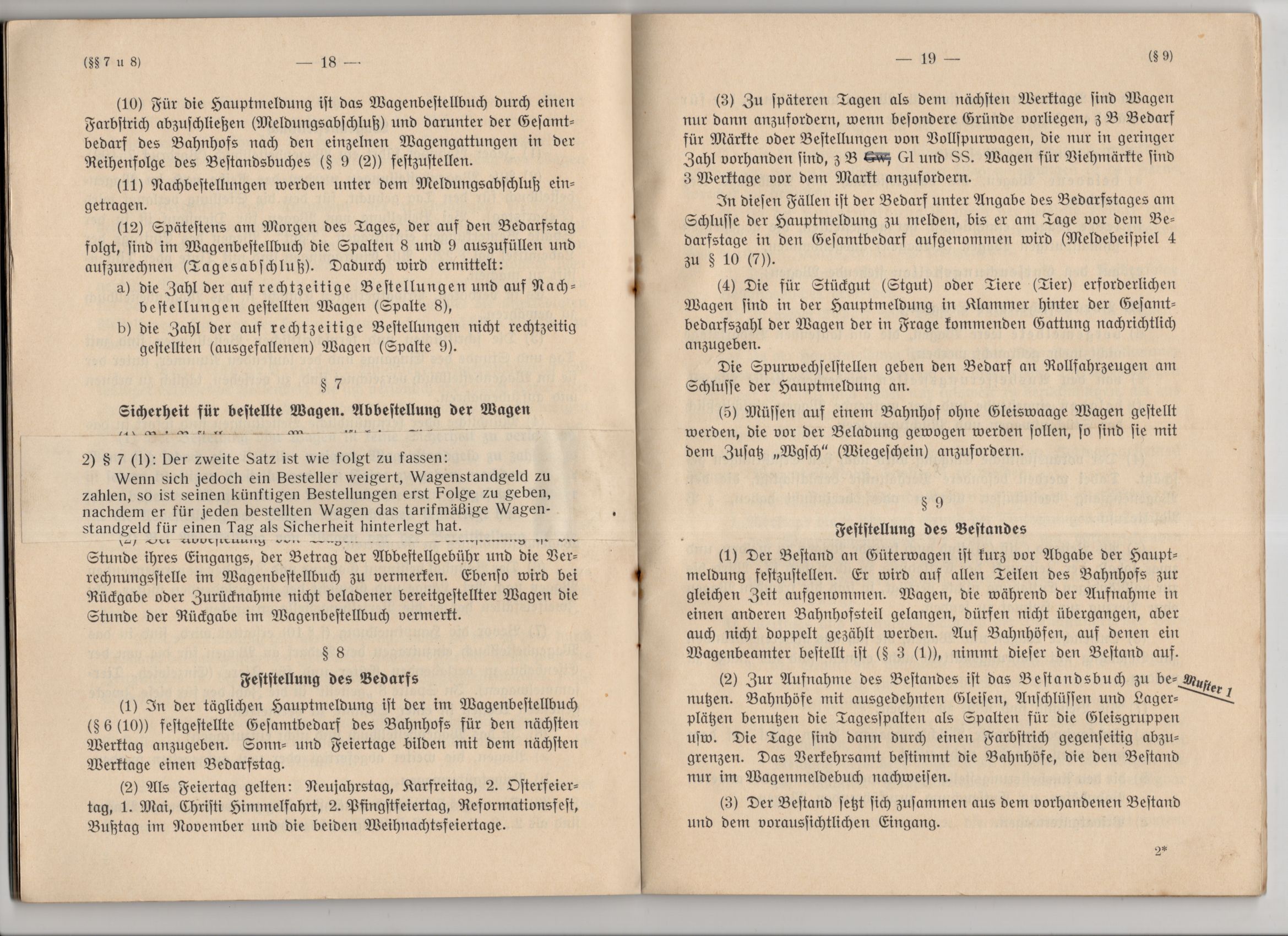 Güterwagendienst auf den Schmalspurbahnen 1932 Deutsche Reichsbahn