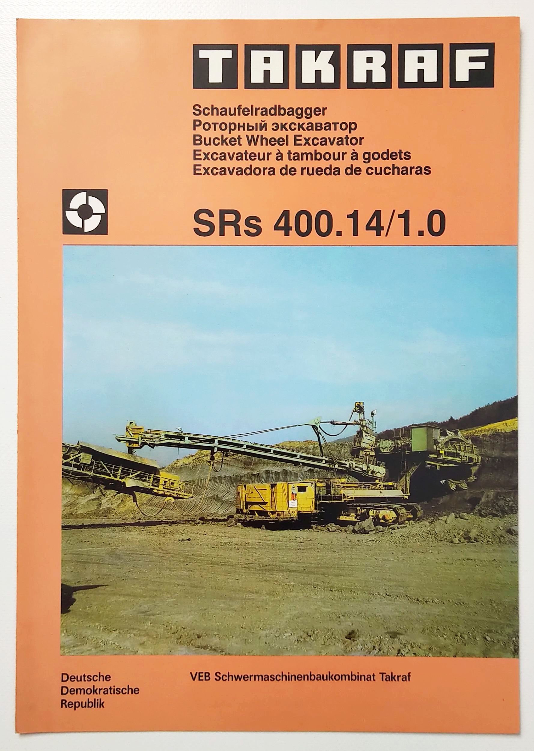 Takraf DDR Prospekt Tagebau Schaufelradbagger SRs 400 14 10