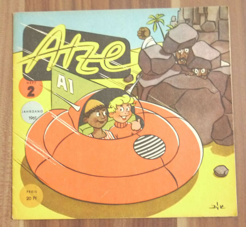 Atze Heft 2 Jahrgang 1961 DDR Comic Die Rettung