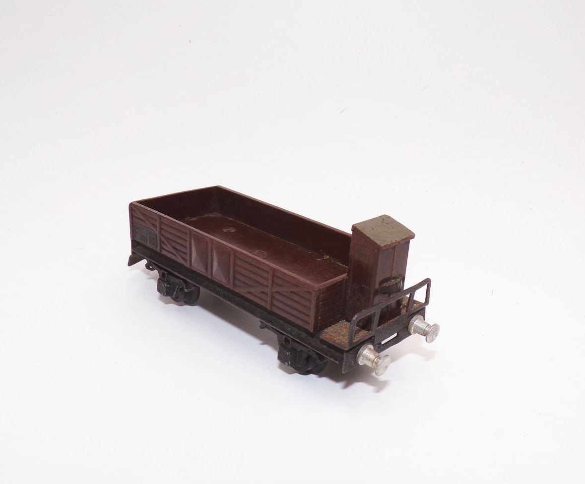 3 x Piko Güterwagen Uralt Bakelit Blech Spur H0 Mittelbordwagen
