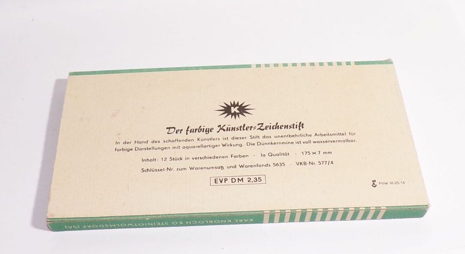Buntstifte DDR Saxonia Künstler Farbstifte Steinigtwolmsdorf OVP unbenutzt