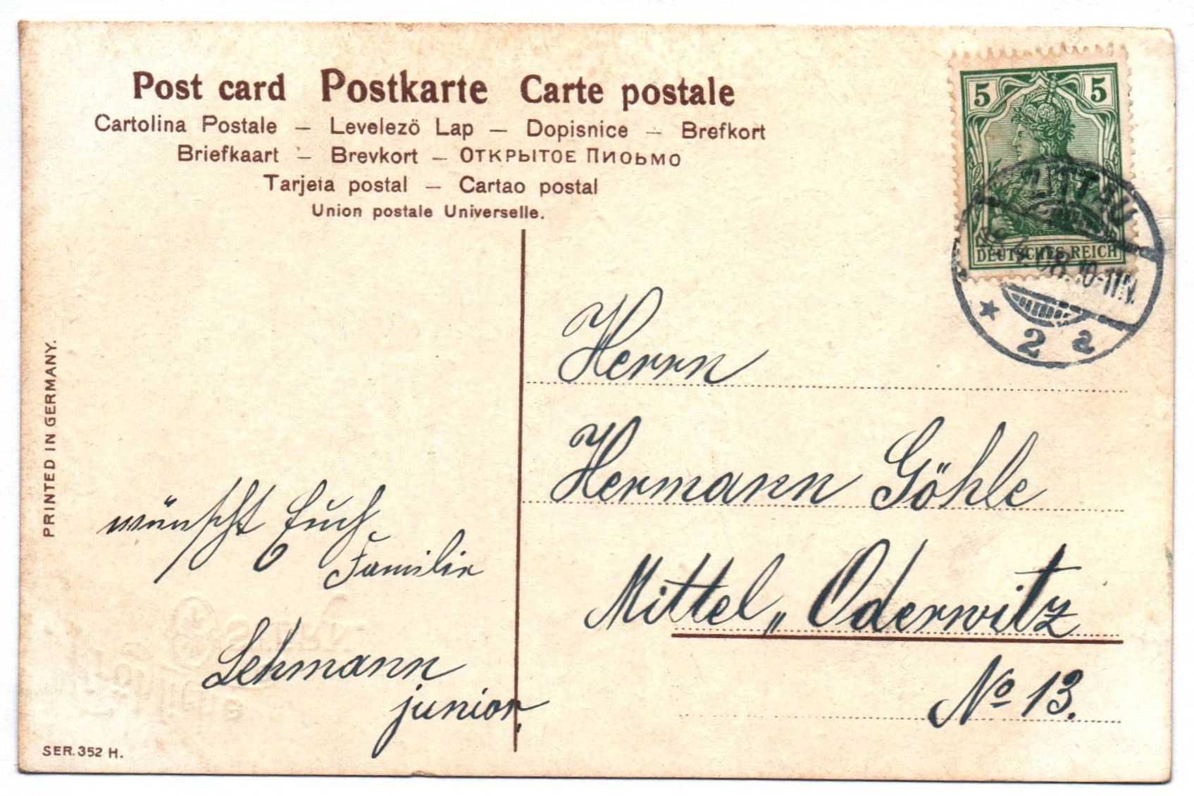 Künstler Ak Fröhliche Ostern Küken im Korb 1908 Künstler Ak Fröhliche Ostern Küken im Korb 1908