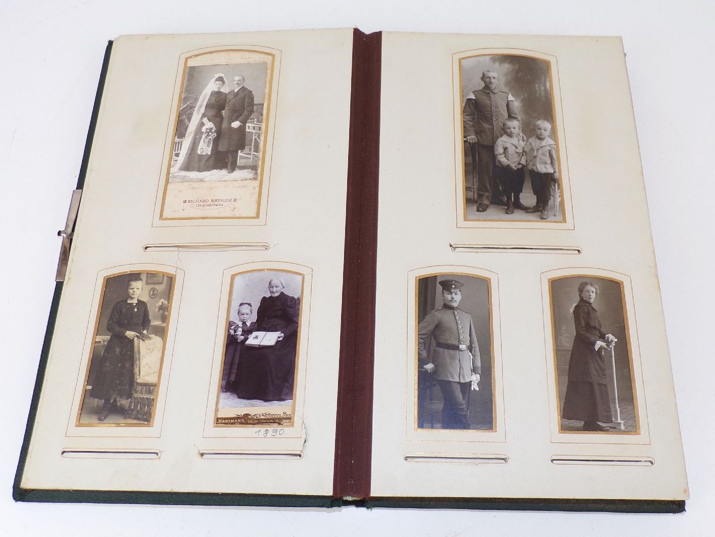 Jugendstil Fotoalbum Kabinettfotos Carte de Visite Fotos um 1900 Jugendstil Fotoalbum Kabinettfotos Carte de Visite Fotos um 1900