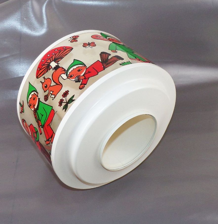 Alte Deckenleuchte Sandmann Kindermotiv E27 Retro Vintage Lampe