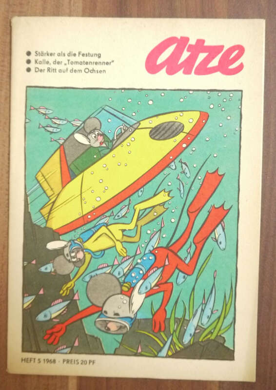 Atze Stärker als die Festung 1968 Heft 5 DDR Kinder Zeitschrift Comic