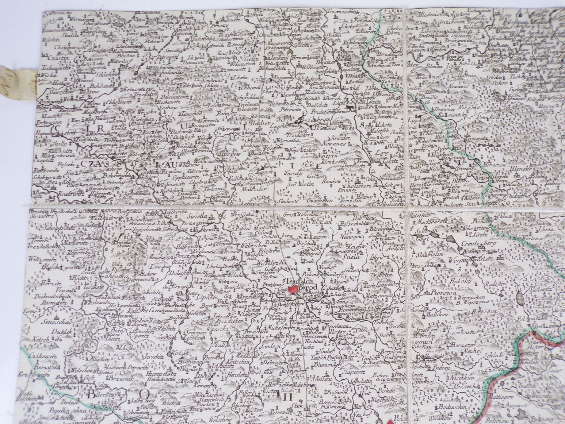 Le Royaume De Boheme 7 Kupferstich Landkarten um 1760 Böhmen