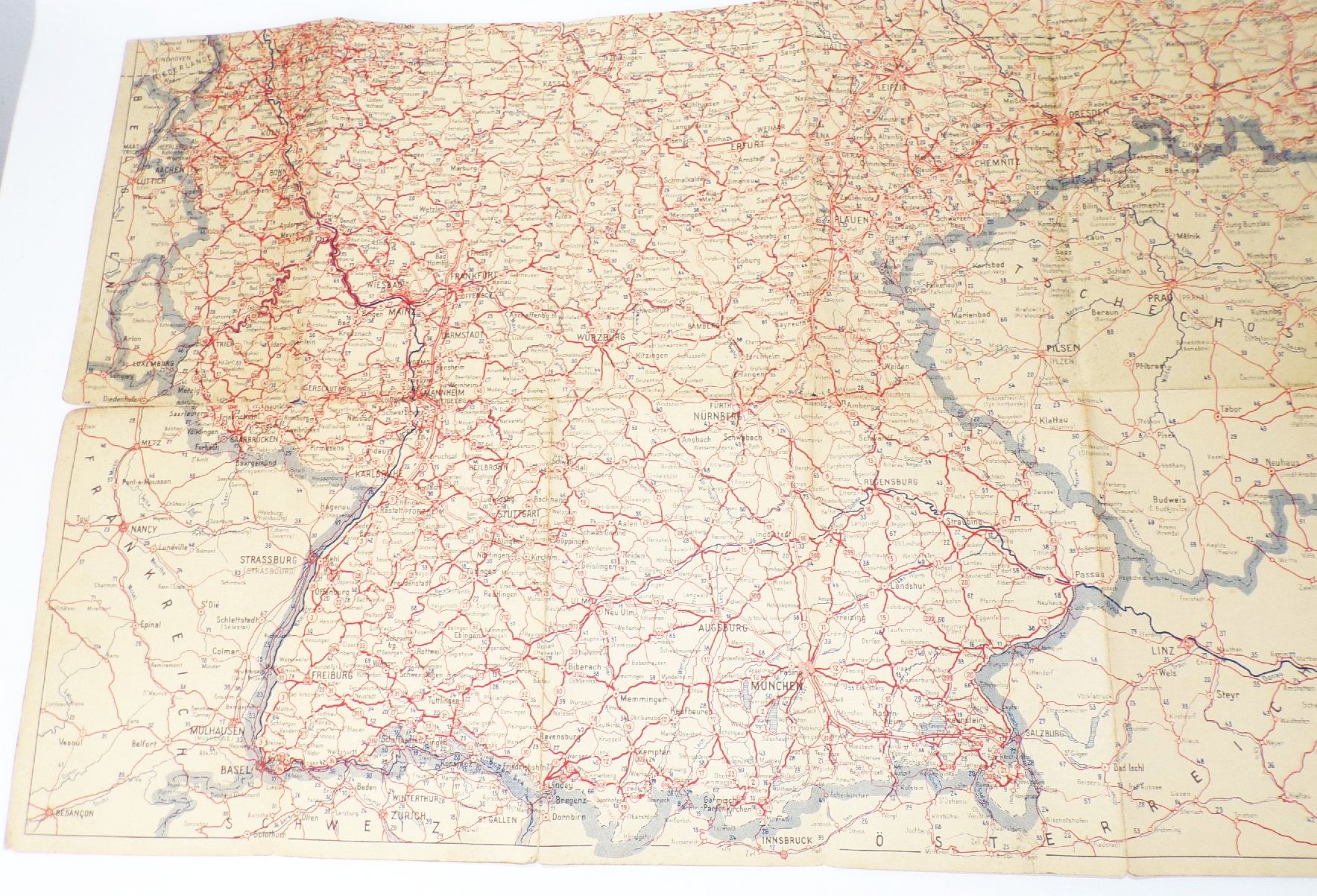 Standard Fernfahrer Karte Deutsches Reich Norden Süden Gebiete Esso 1930 er Standard Fernfahrer Karte Deutsches Reich Norden Süden Gebiete Esso 1930 er