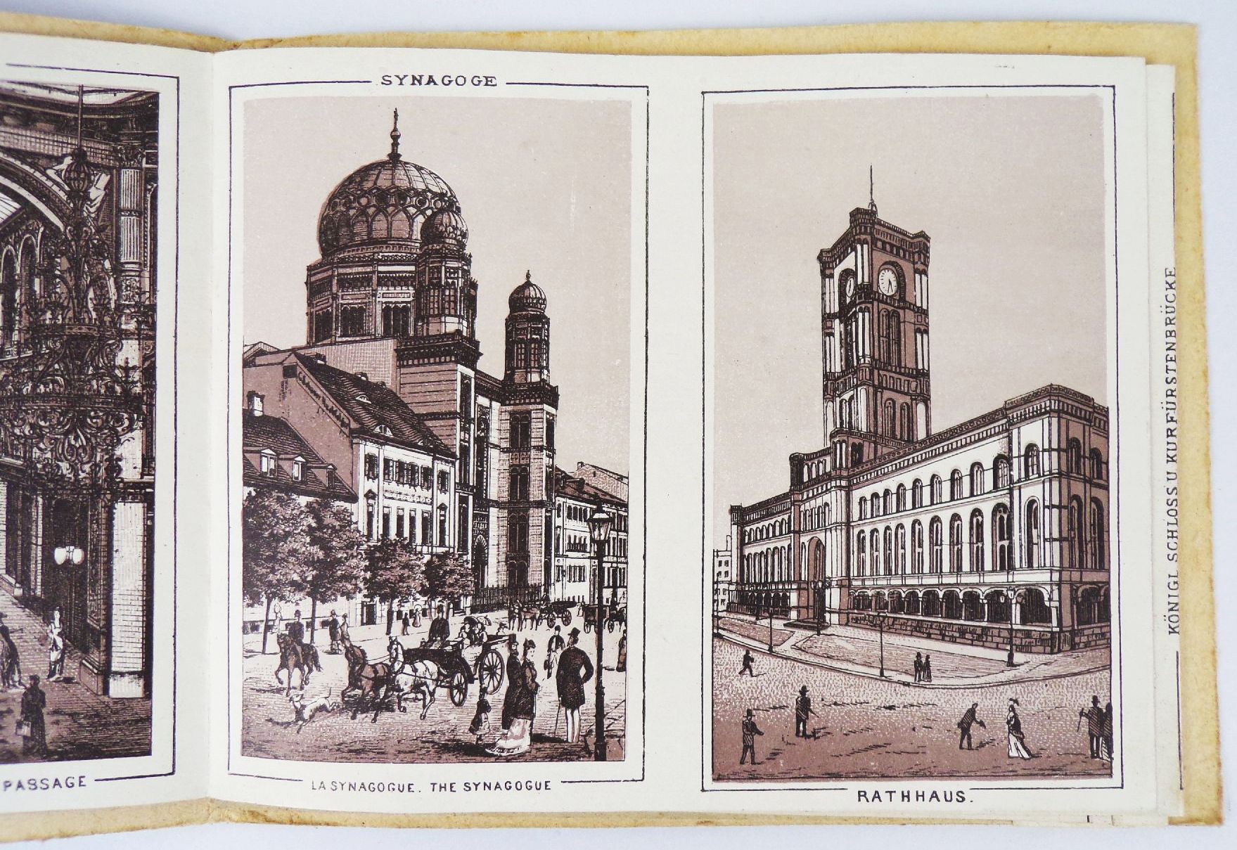 Erinnerung an Berlin um 1890 mit Synagoge Erinnerung an Berlin um 1890 mit Synagoge