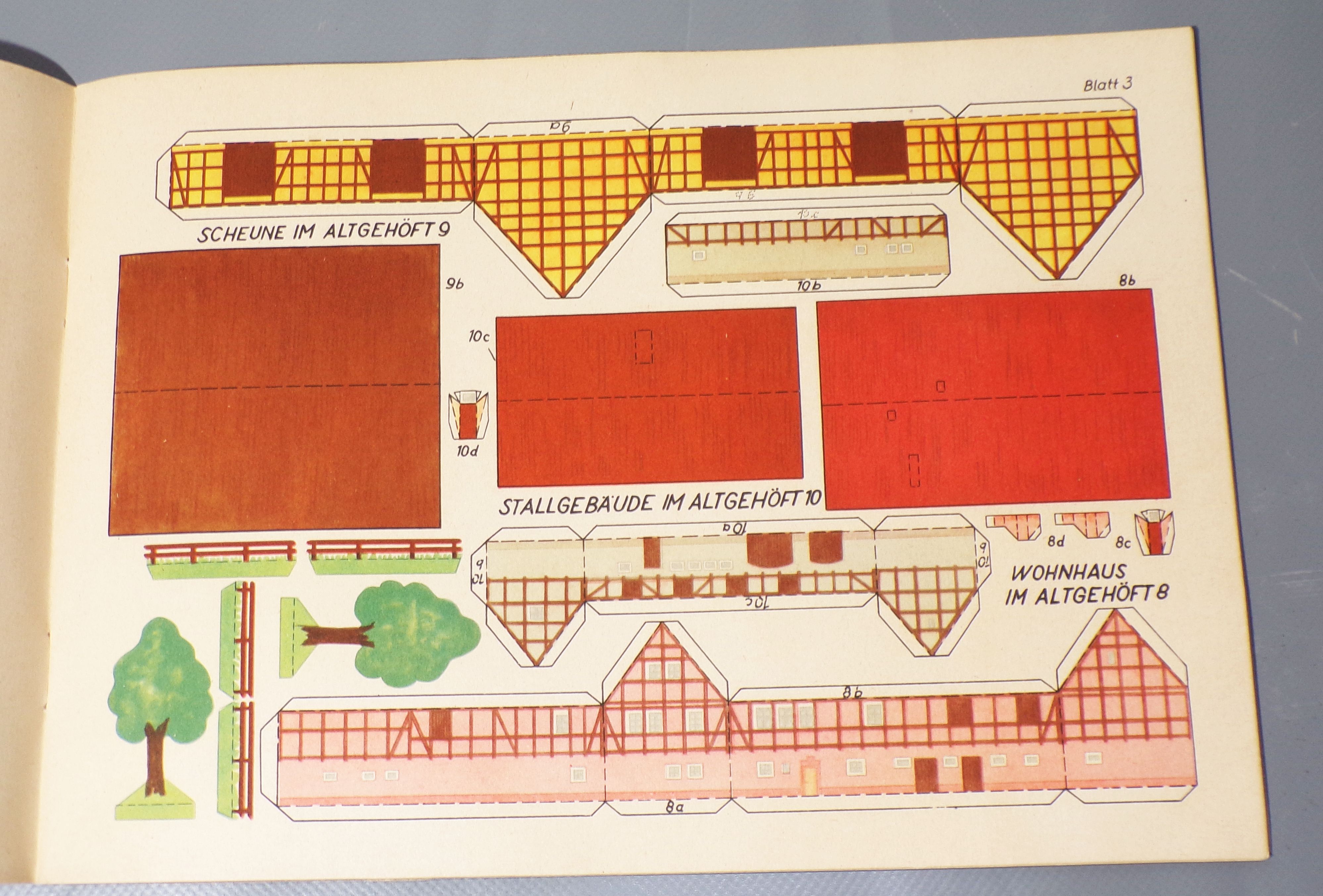 Das Schöne Sozialistische Dorf Heft 2 Ausschneidebogen DDR