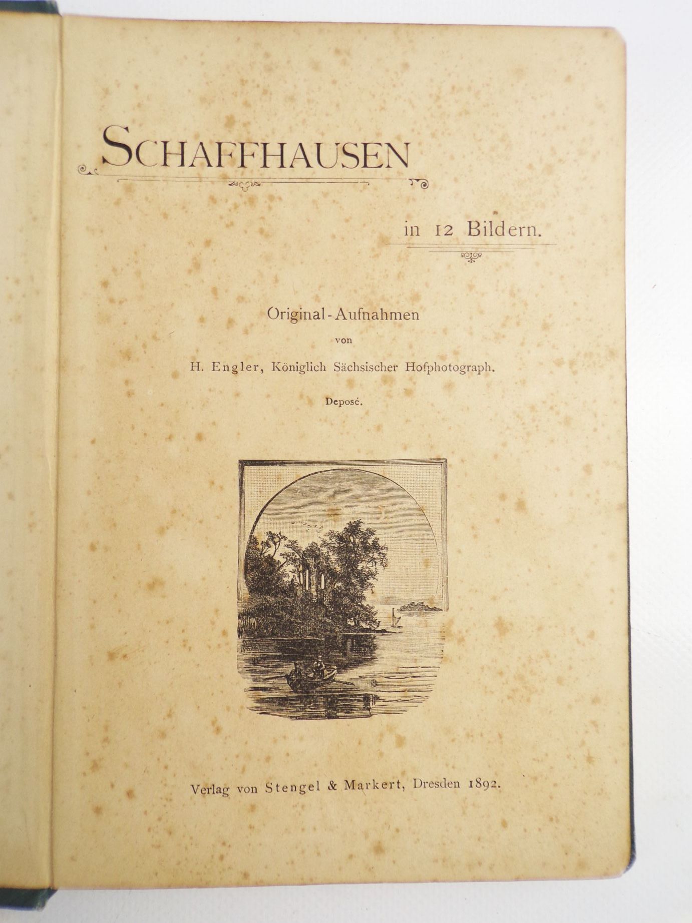 Schaffhausen Souvenir Album um 1890 Fotos