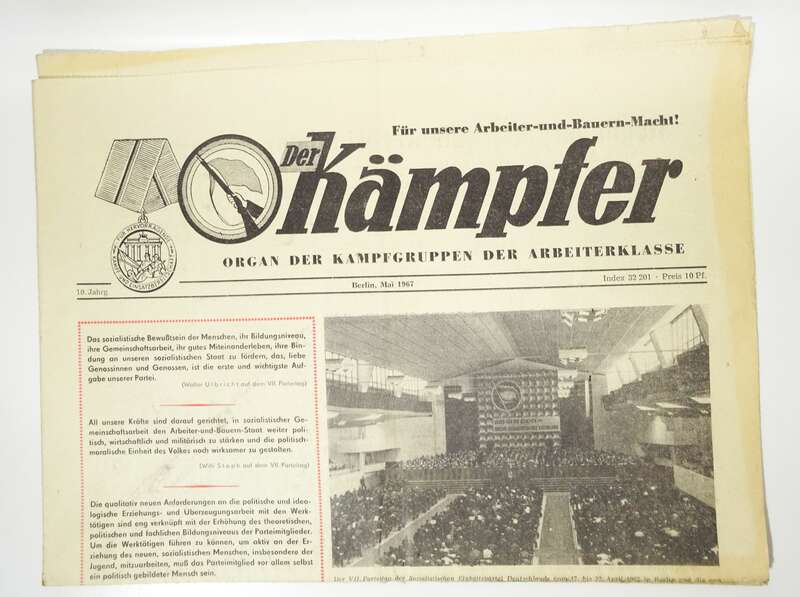 Der Kämpfer Mai 1967 Organ der Kampfgruppen der Arbeiterklasse DDR 