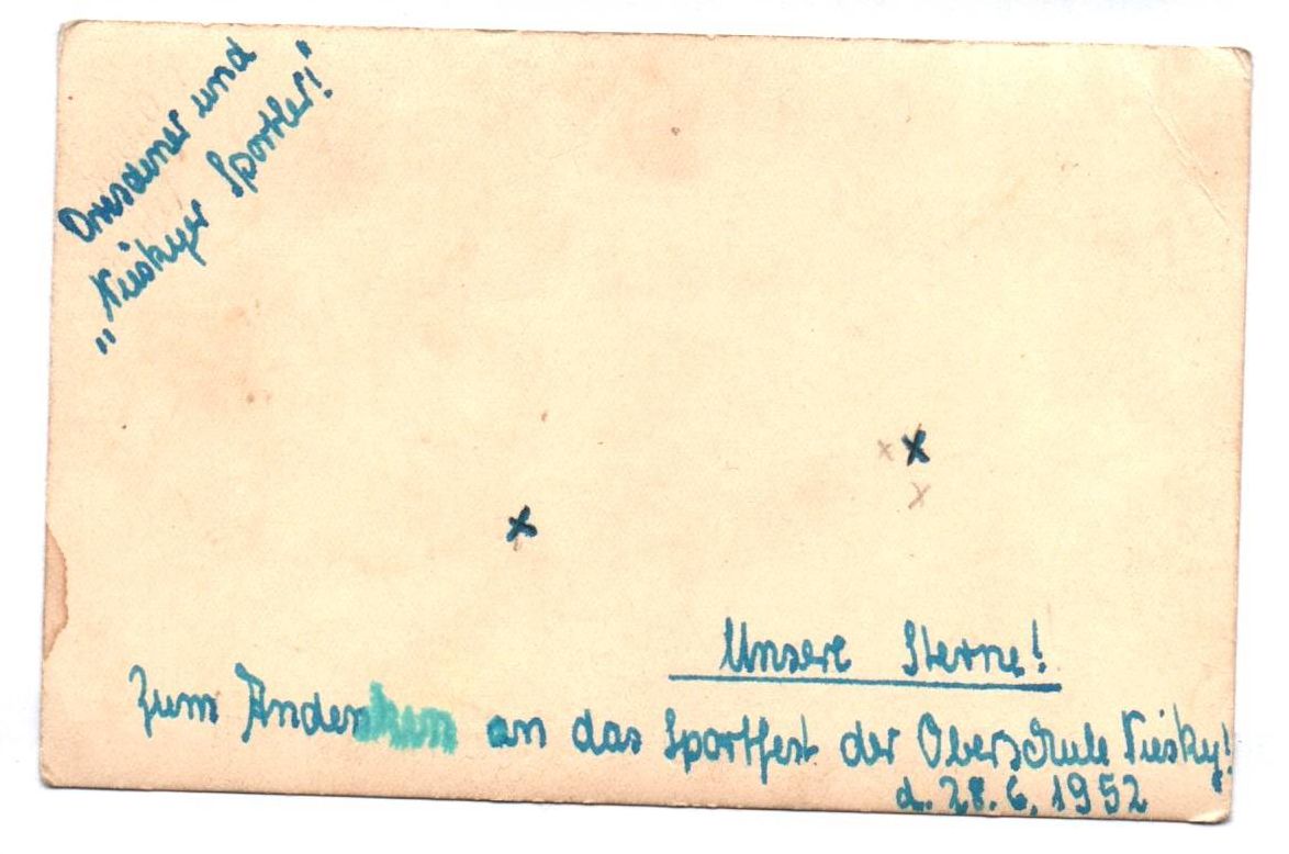 Foto Niesky Sportler Sportfest 1952 Foto Niesky Sportler Sportfest 1952