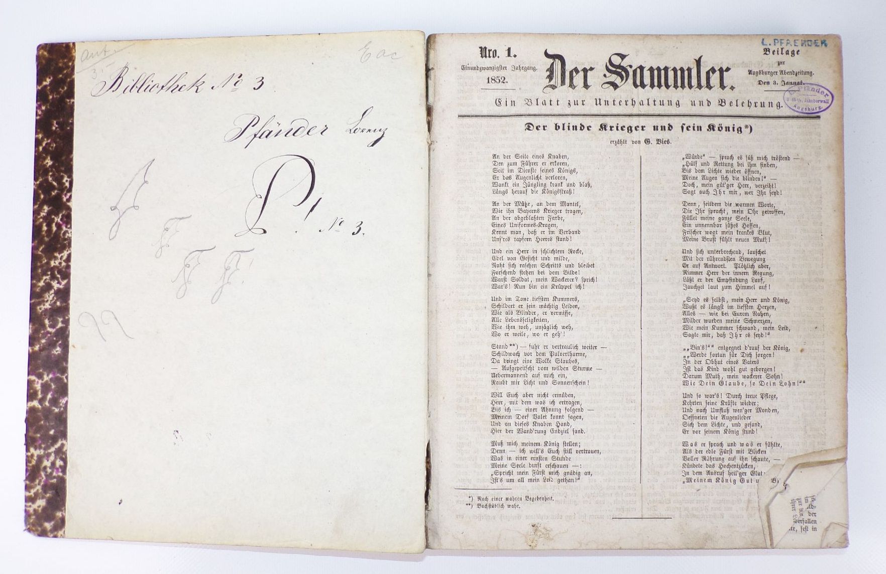 Der Sammler 3 Jahrgänge 1852 1861 1863 Blatt zur Unterhaltung und Belehrung Der Sammler 3 Jahrgänge 1852 1861 1863 Blatt zur Unterhaltung und Belehrung