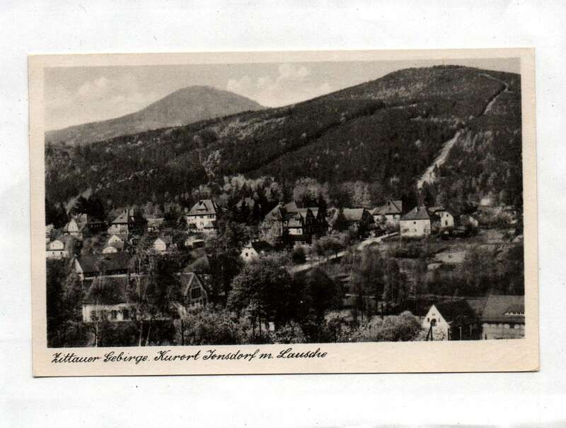 Ak Zittauer Gebirge Kurort Jonsdorf m. Lausche DDR 1953