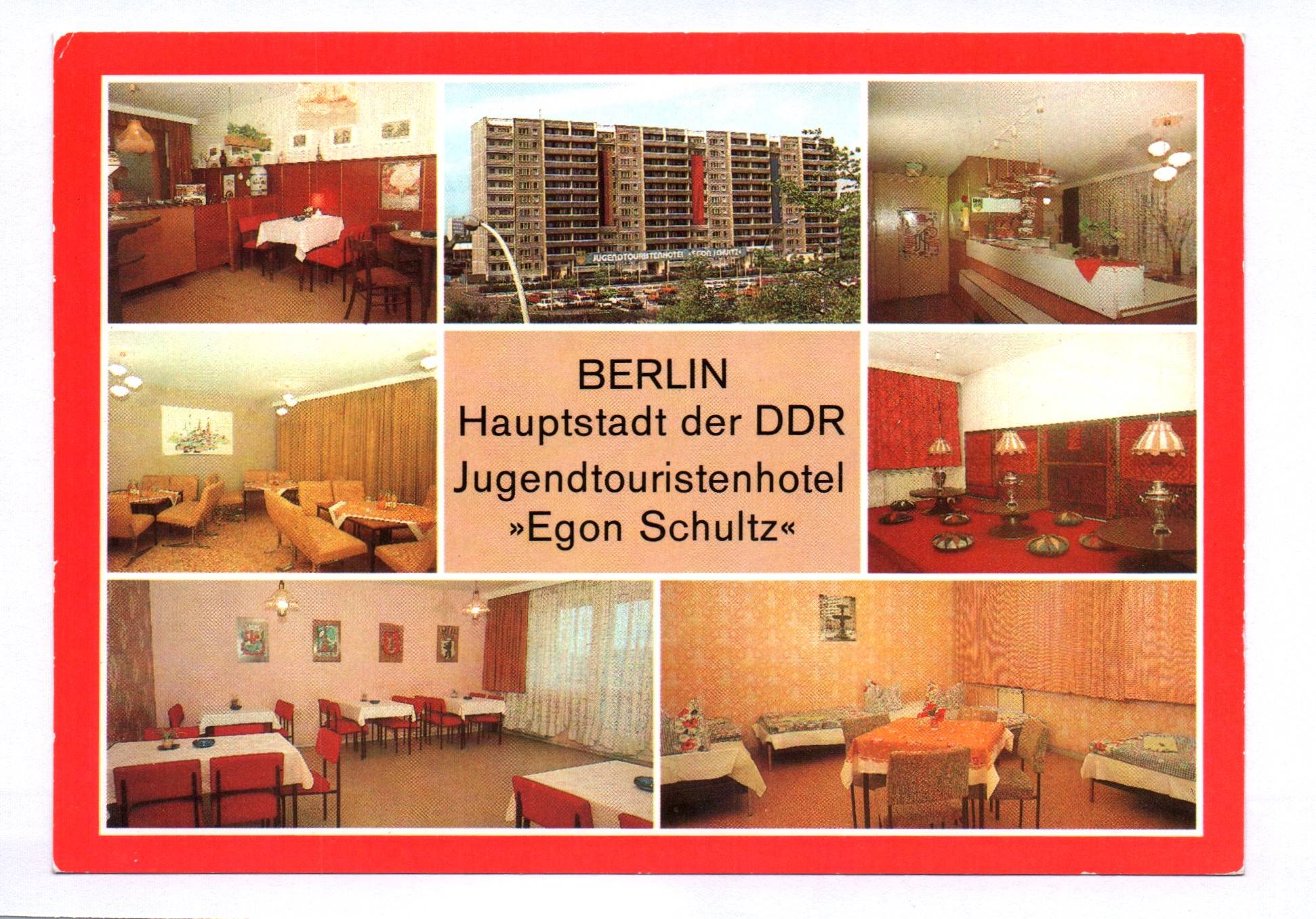 Ak Berlin Jugendtouristenhotel Egon Schultz 1984