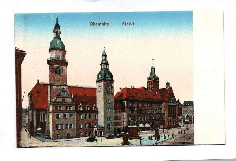 Ak Chemnitz Markt Postkarte