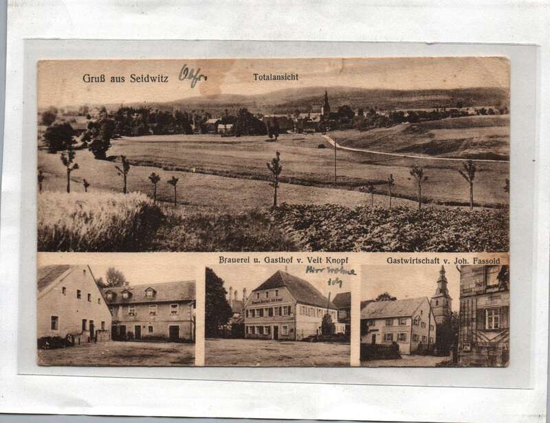 Ak Gruß aus Seidwitz Totalansicht Brauerei Gasthof Gastwirtschaft 1938