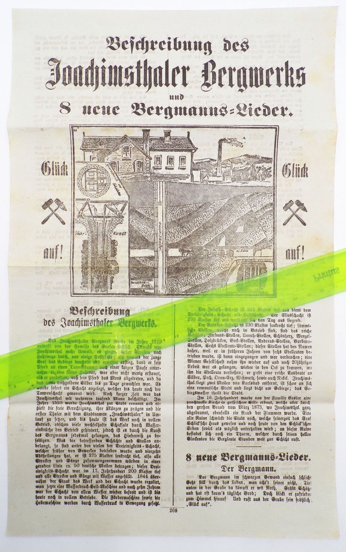 Beschreibung des Joachimsthaler Bergwerks Jachymov Joachimsthal Böhmen