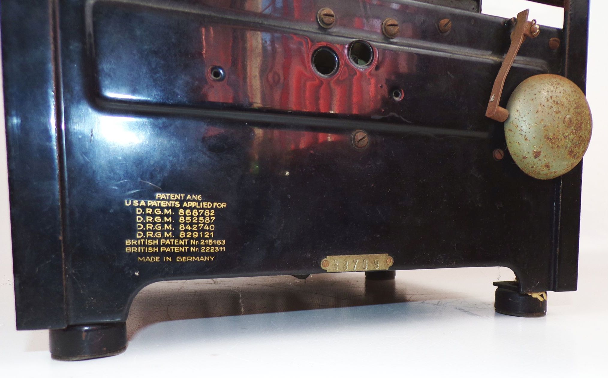 Alte Orga Privat Schreibmaschine Bing Werke typewriter 