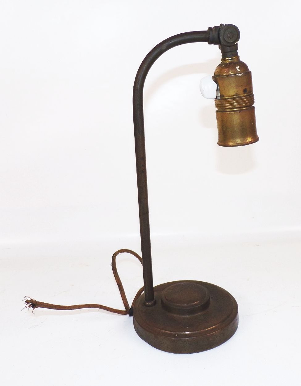 Vintage Lampenfuß für Tischlampe Fassung mit Schalter E27 Bastlerware 